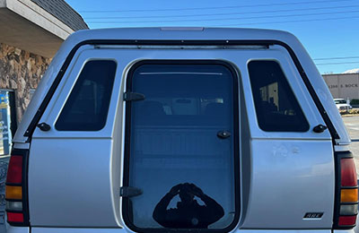 2022 Chevy Silverado with MX Shell Walk-In 2