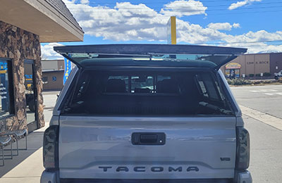 2021 Toyota Tacoma with Shell and Roof Rack 2